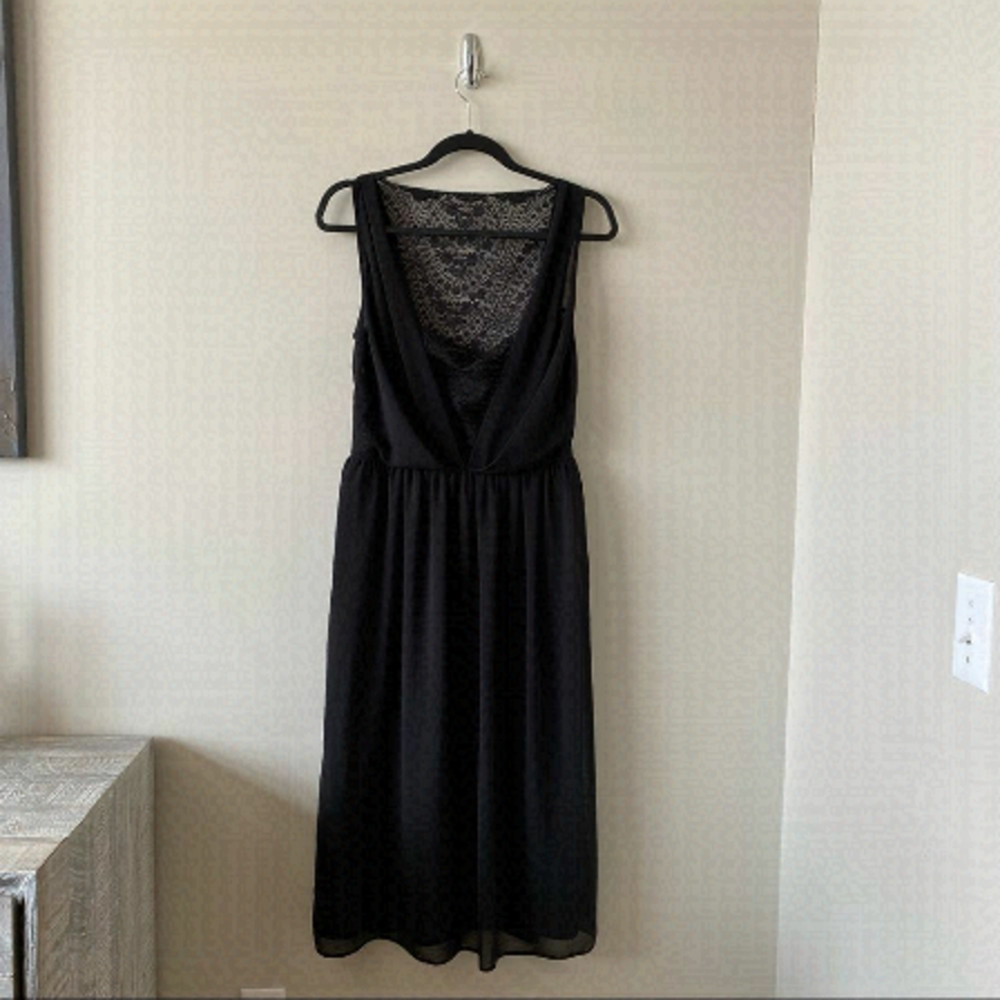 Asos-Lace Insert Sleeveless Midi Dress (Size:8)